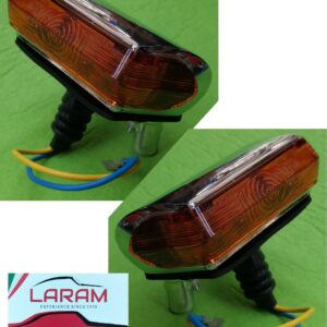 Fanalini anteriori dritti dx e sx plastica arancio Ferrari Dino 246-330 GTC-Maserati-A.R.sprint 2.0-2.6-Lamborghini-A.R.Junior Zagato-Siata-Grifo-Glas + vari modelli