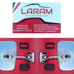 Specchi esterni dx e sx rettangolari a morsetto con righe